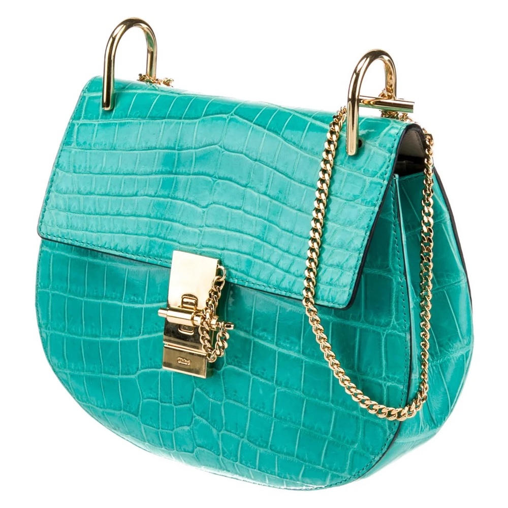 Chloe Alligator Crocodile Skin Drew Special Order bag